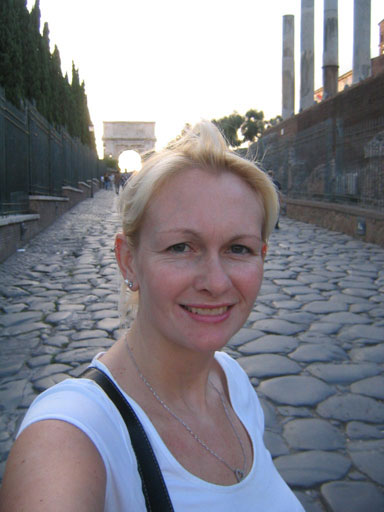 me and roman forum arch