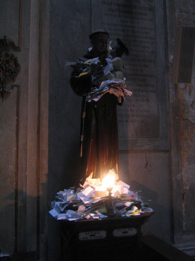 offering at s.maria trastevere