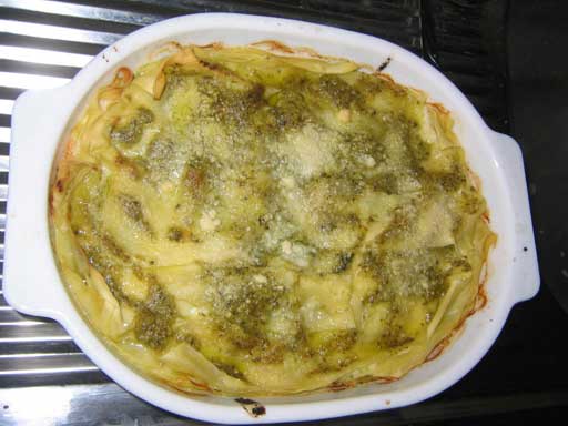 lasagna al pesto