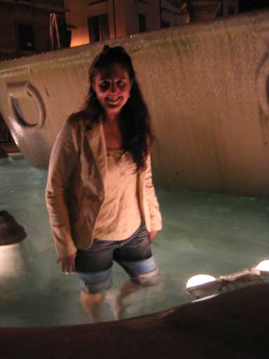 kat in the fountain